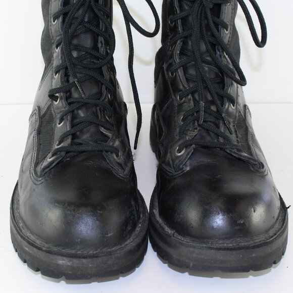 Danner Steel Toe Black Leather Combat Work Boots (9.5 US) - Picture 7 of 10